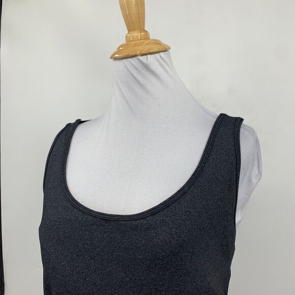 Pure NRG Athletics Tank Top Womens L Large Grey Built In Shelf Bra Padded Yoga - Picture 3 of 13
